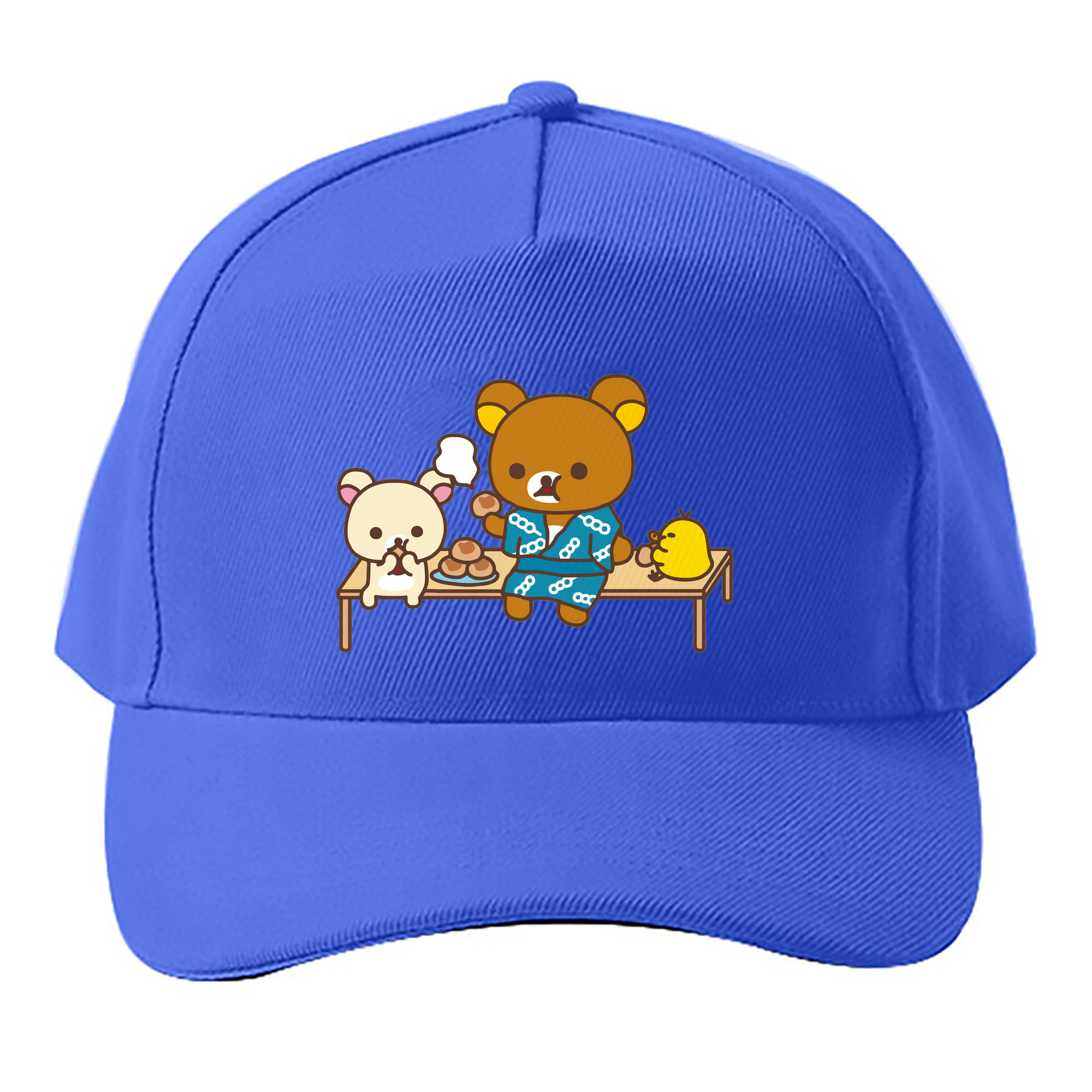 （画像用） リラックマ リラックマ キイロイトリ Rilakkuma Korilakkuma Kiiroitori ベースボールキャップ 綿100％ 男女兼用 帽子 スポーツ